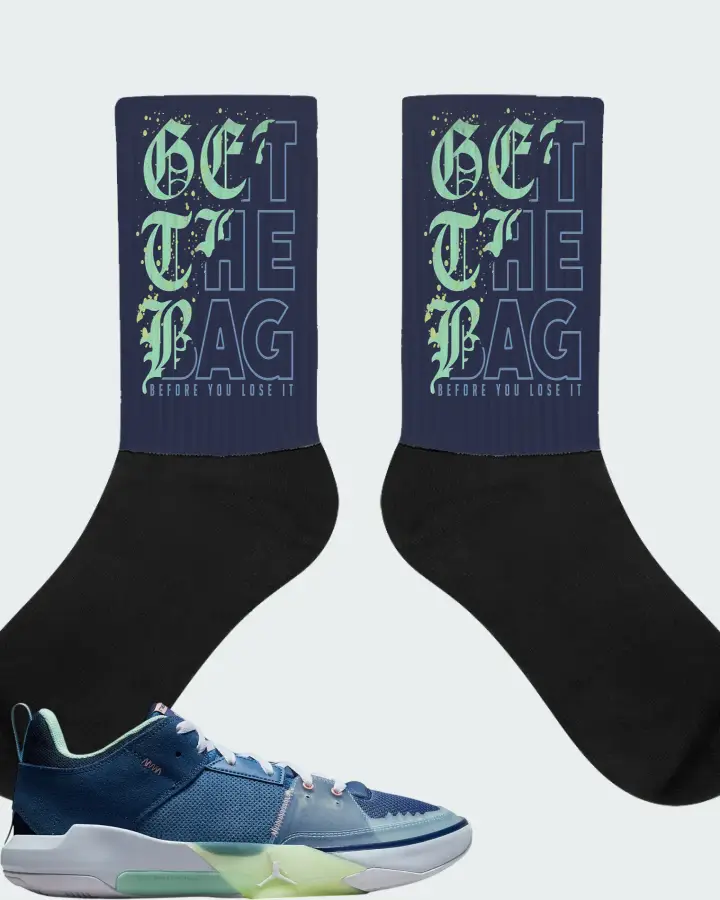 Air Jordan One Take 5 Stone Blue Matching Socks