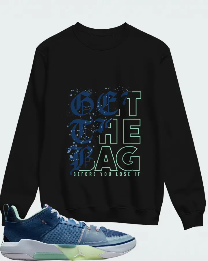 Air Jordan One Take 5 Stone Blue Matching Sweatshirt