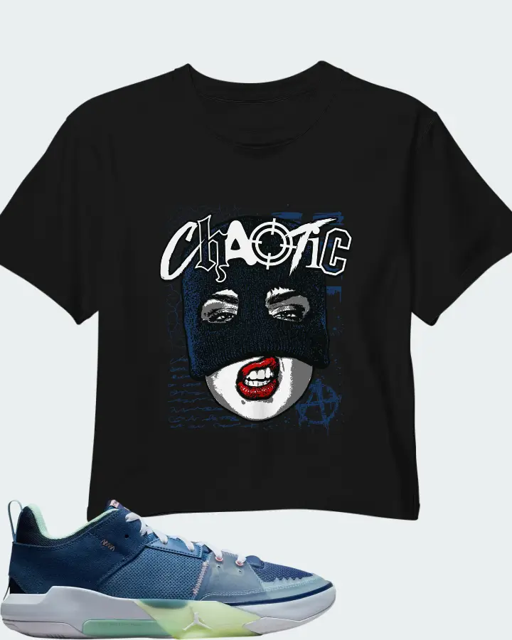 Air Jordan One Take 5 Stone Blue Matching Crop Top