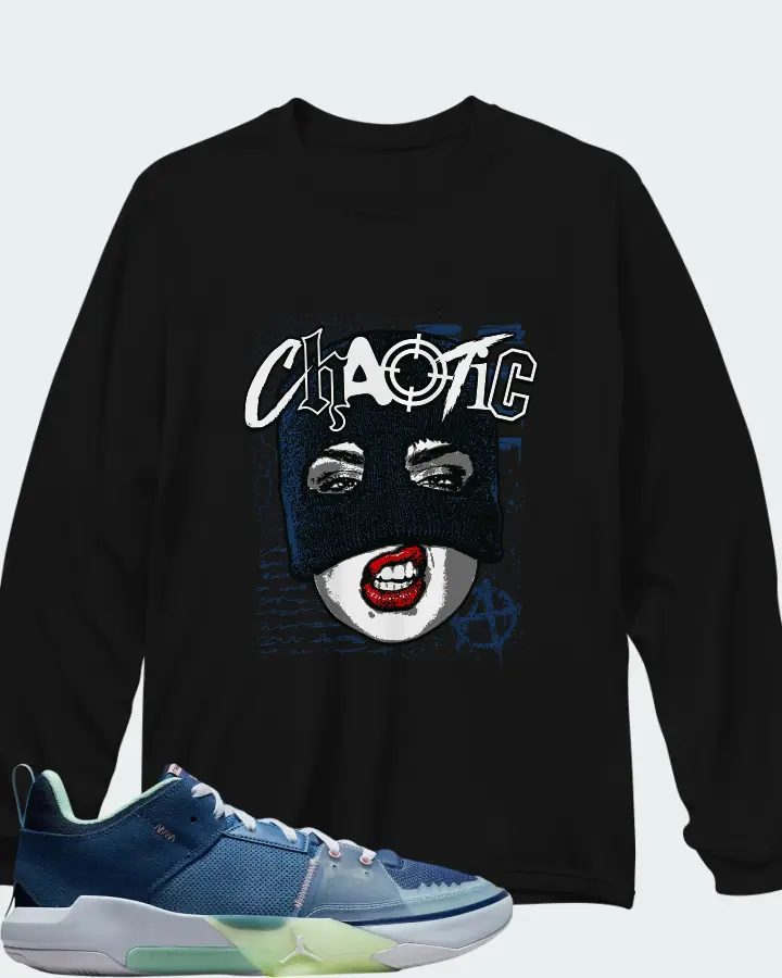 Air Jordan One Take 5 Stone Blue Matching Long Sleeve T-Shirt
