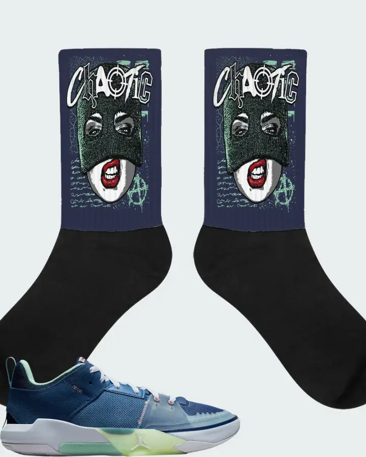 Air Jordan One Take 5 Stone Blue Matching Socks