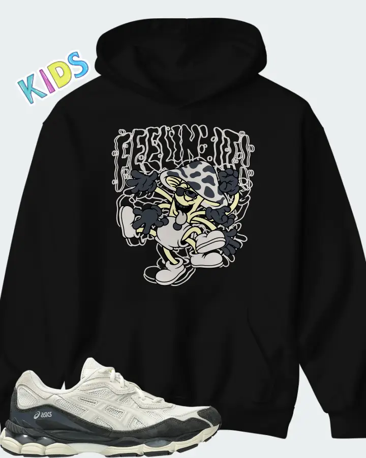 ASICS Gel NYC White Smoke Grey Matching Kid's Hoodie