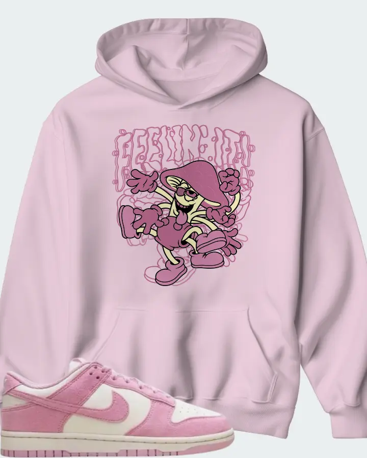 Nike Dunk Low Next Nature Pink Rise Matching Hoodie