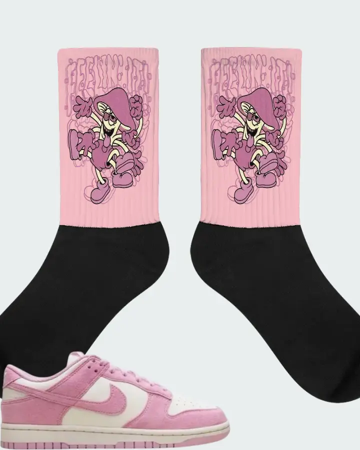 Nike Dunk Low Next Nature Pink Rise Matching Socks