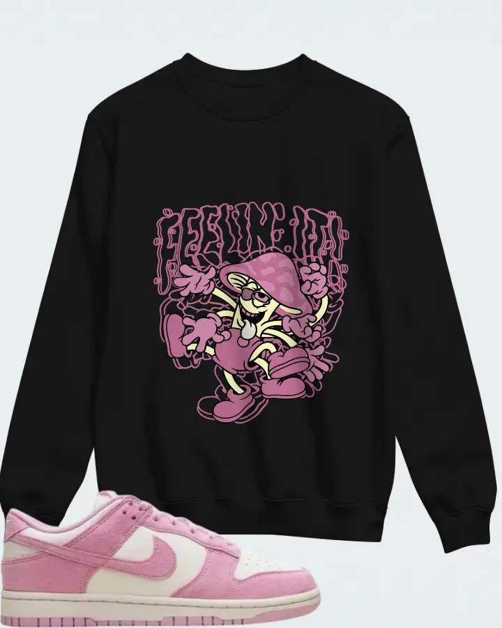 Nike Dunk Low Next Nature Pink Rise Matching Sweatshirt
