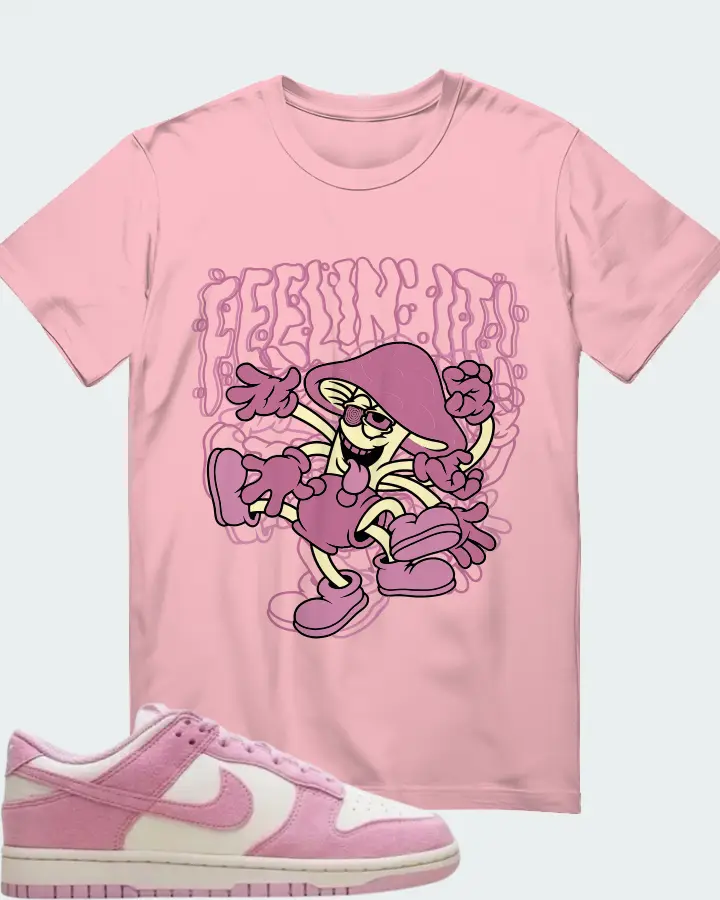 Nike Dunk Low Next Nature Pink Rise Matching T-Shirt