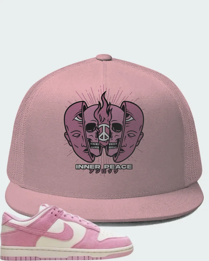 Nike Dunk Low Next Nature Pink Rise Matching Hat