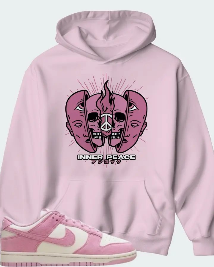 Nike Dunk Low Next Nature Pink Rise Matching Hoodie