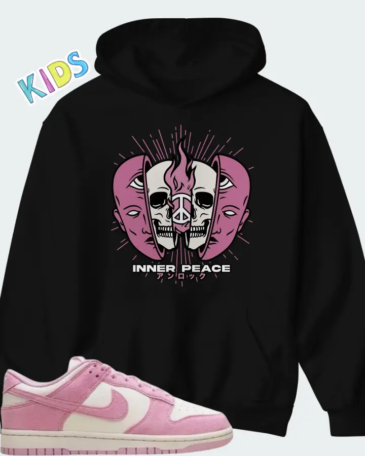Nike Dunk Low Next Nature Pink Rise Matching Kid's Hoodie