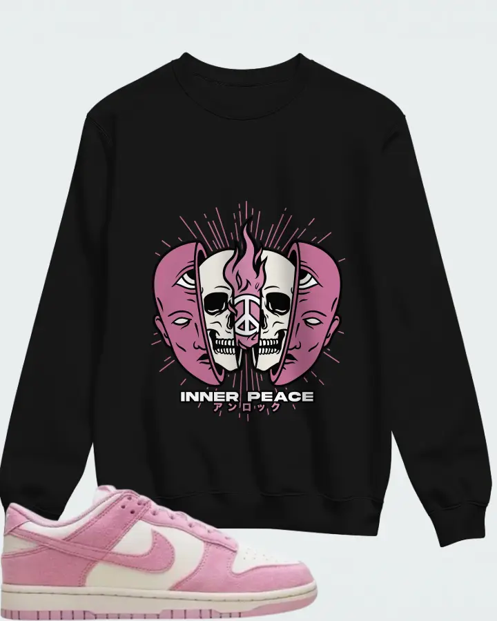 Nike Dunk Low Next Nature Pink Rise Matching Sweatshirt