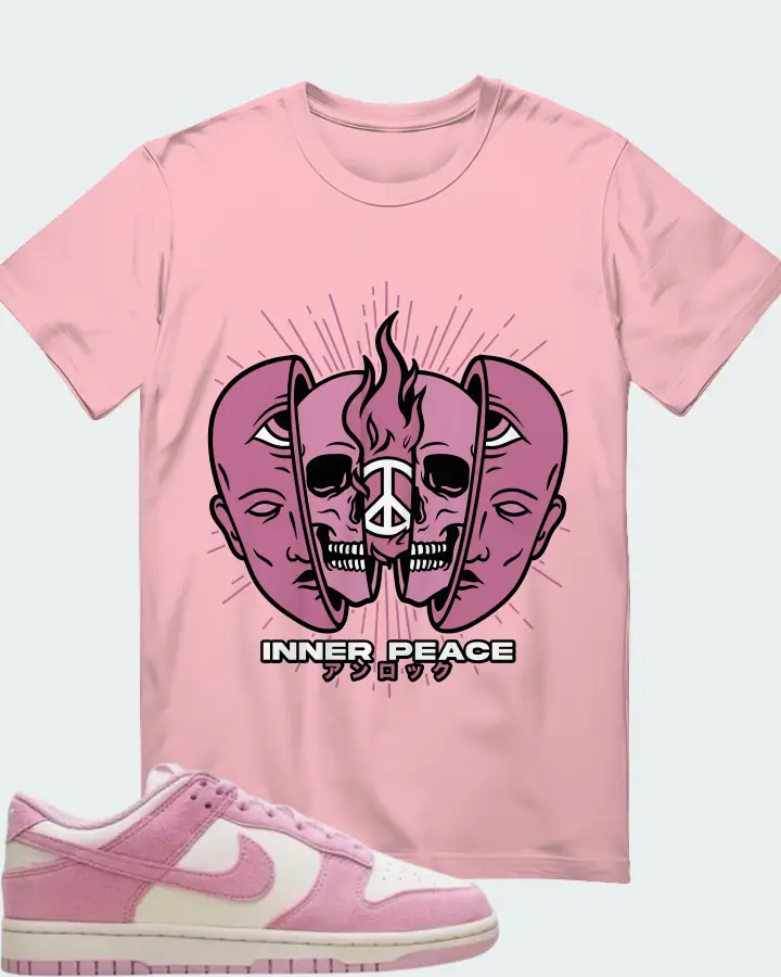 Nike Dunk Low Next Nature Pink Rise Matching T-Shirt