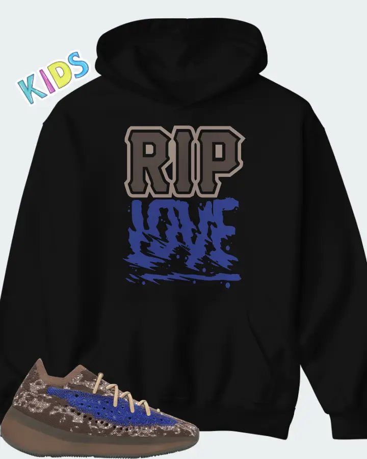 adidas Yeezy Boost 380 Azure Reflective Matching Kid's Hoodie