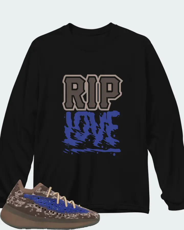 adidas Yeezy Boost 380 Azure Reflective Matching Long Sleeve T-Shirt