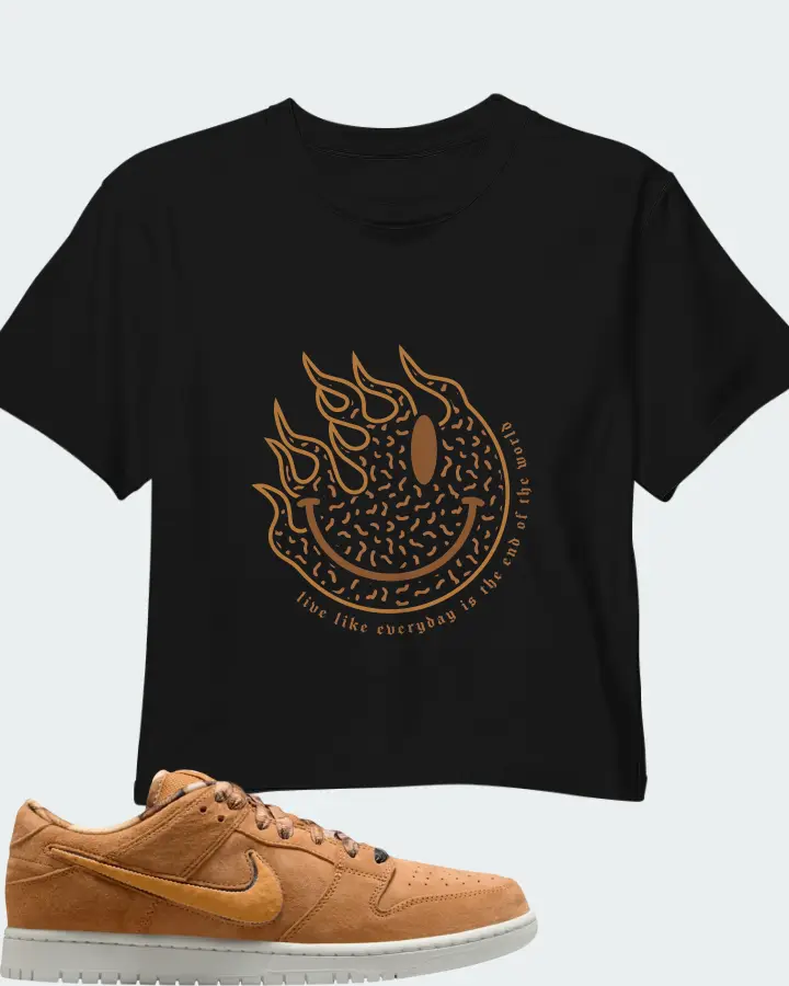 Note x Nike SB Dunk Low Brew & Biscuits Matching Crop Top