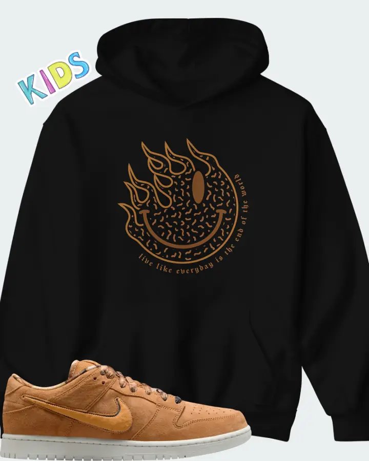 Note x Nike SB Dunk Low Brew & Biscuits Matching Kid's Hoodie