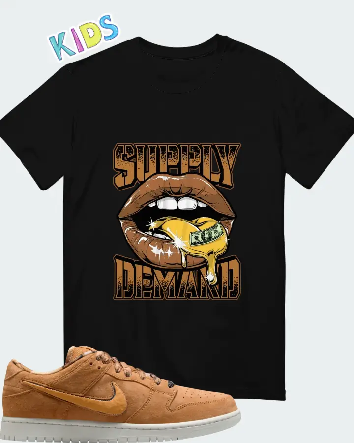 Note x Nike SB Dunk Low Brew & Biscuits Matching Kid's T-Shirt