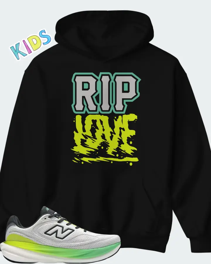 New Balance 1080v15 Reflection Graphite Matching Kid's Hoodie