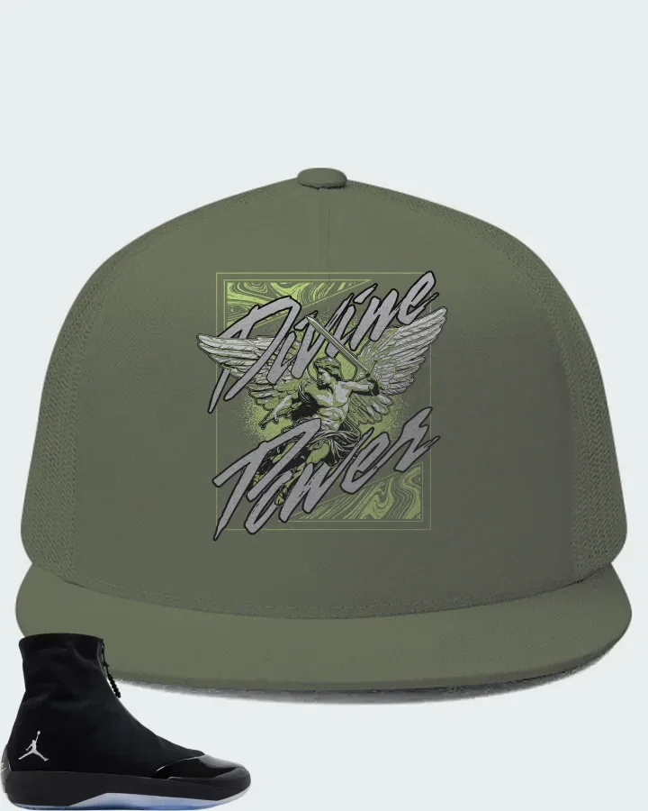 Air Jordan 4028 Black Volt Matching Hat