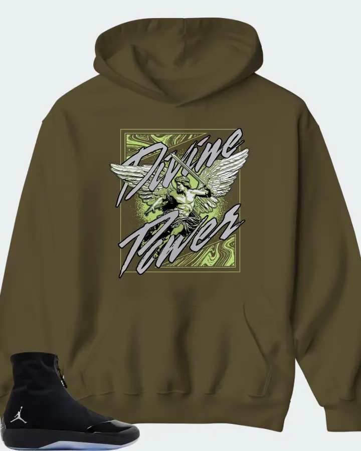 Air Jordan 4028 Black Volt Matching Hoodie