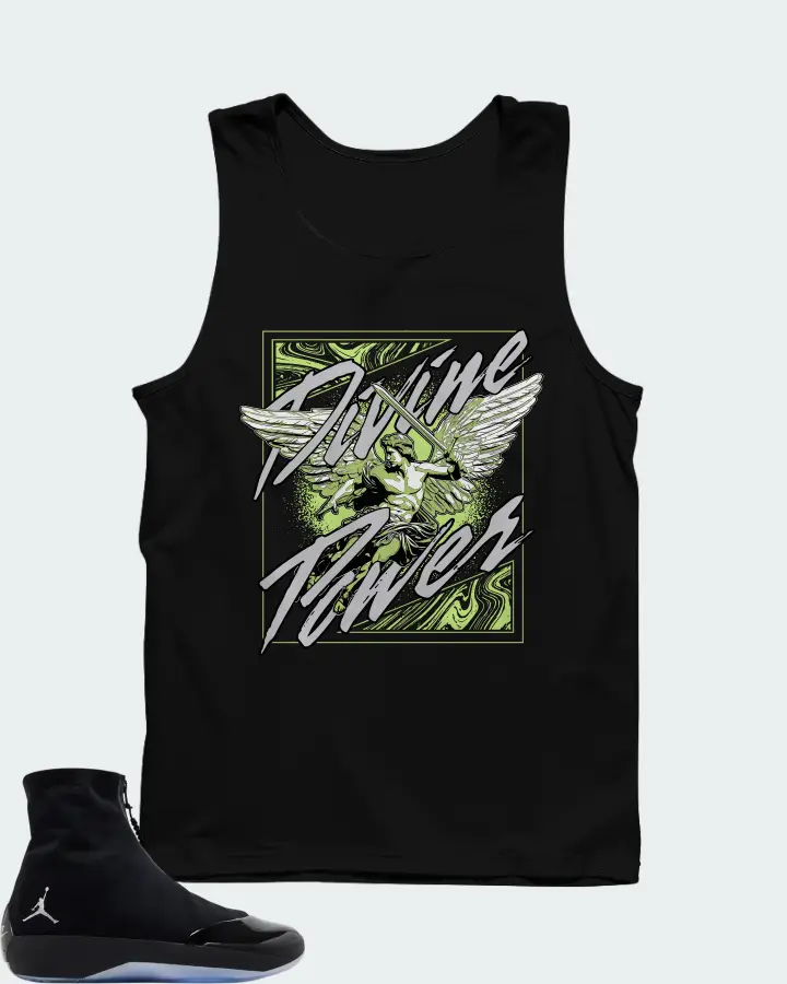 Air Jordan 4028 Black Volt Matching Tank Top