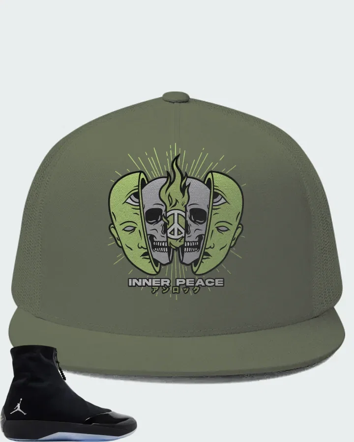 Air Jordan 4028 Black Volt Matching Hat