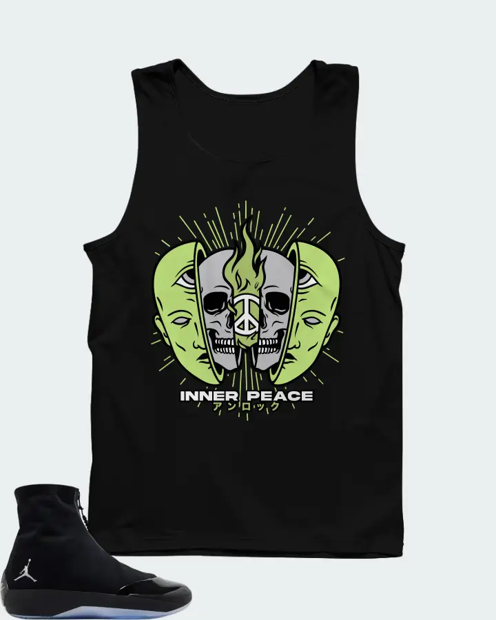 Air Jordan 4028 Black Volt Matching Tank Top