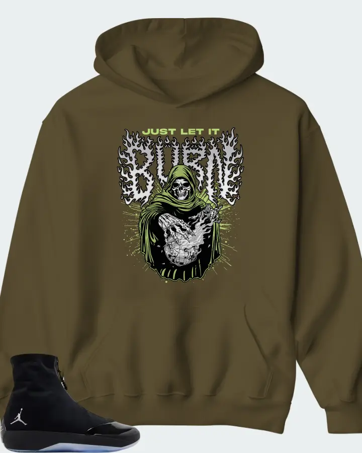 Air Jordan 4028 Black Volt Matching Hoodie