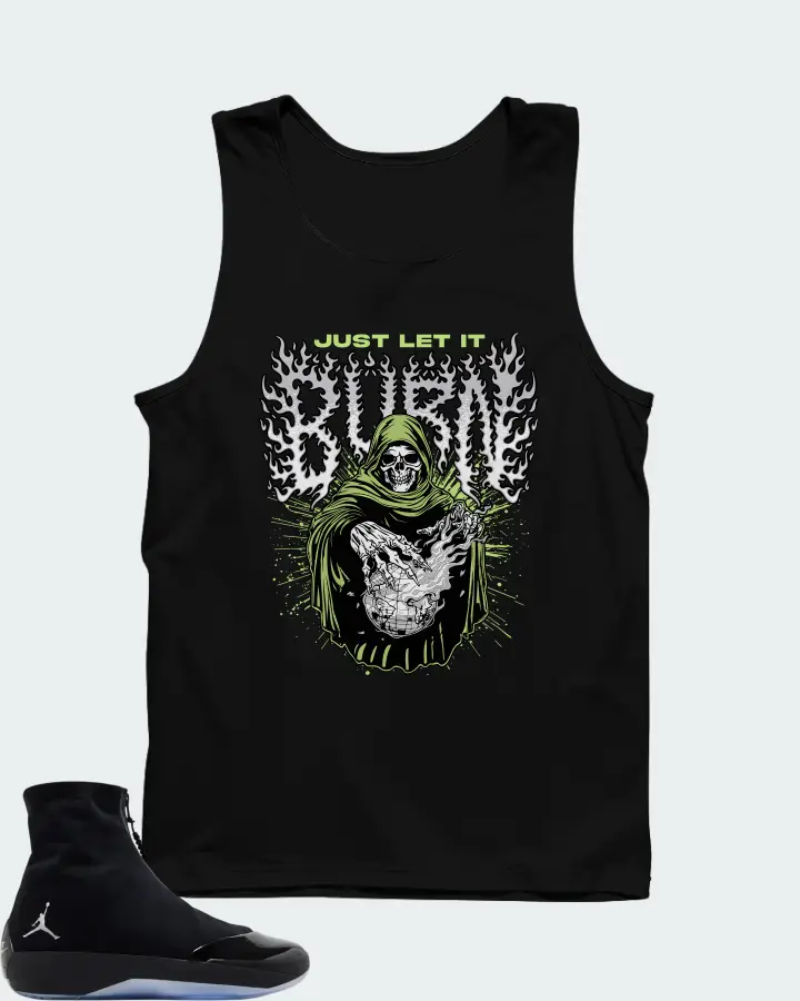 Air Jordan 4028 Black Volt Matching Tank Top