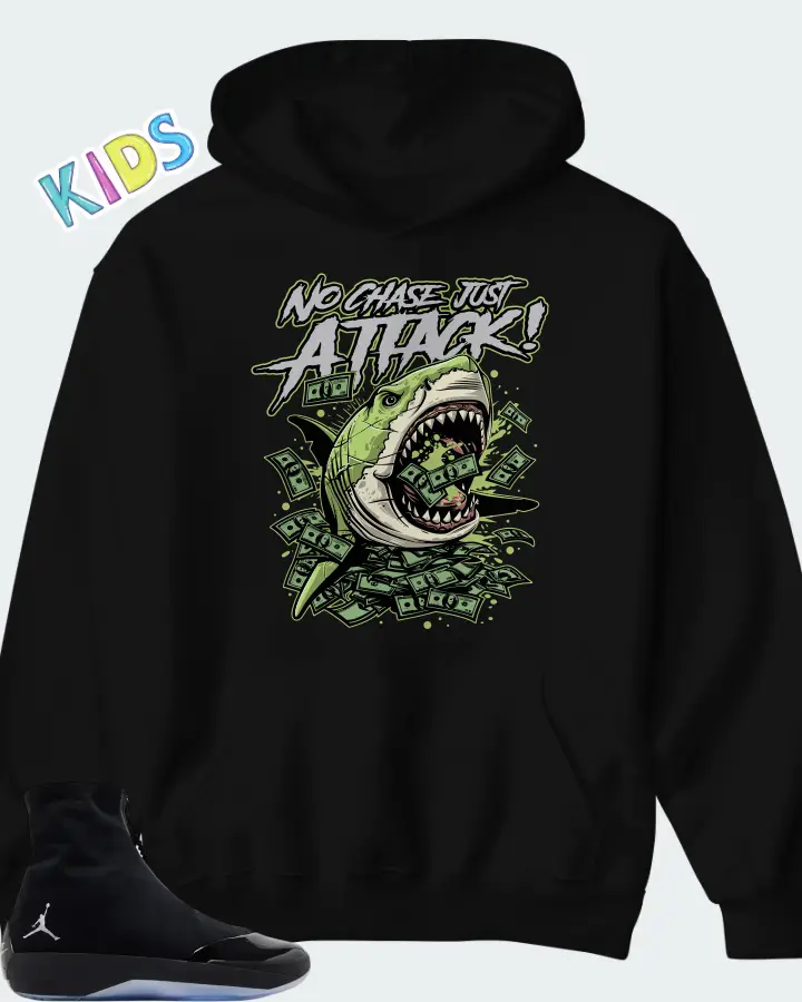 Air Jordan 4028 Black Volt Matching Kid's Hoodie
