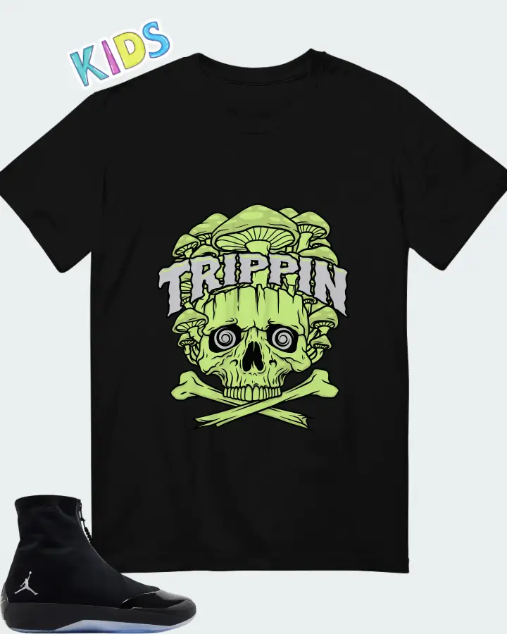 Air Jordan 4028 Black Volt Matching Kid's T-Shirt