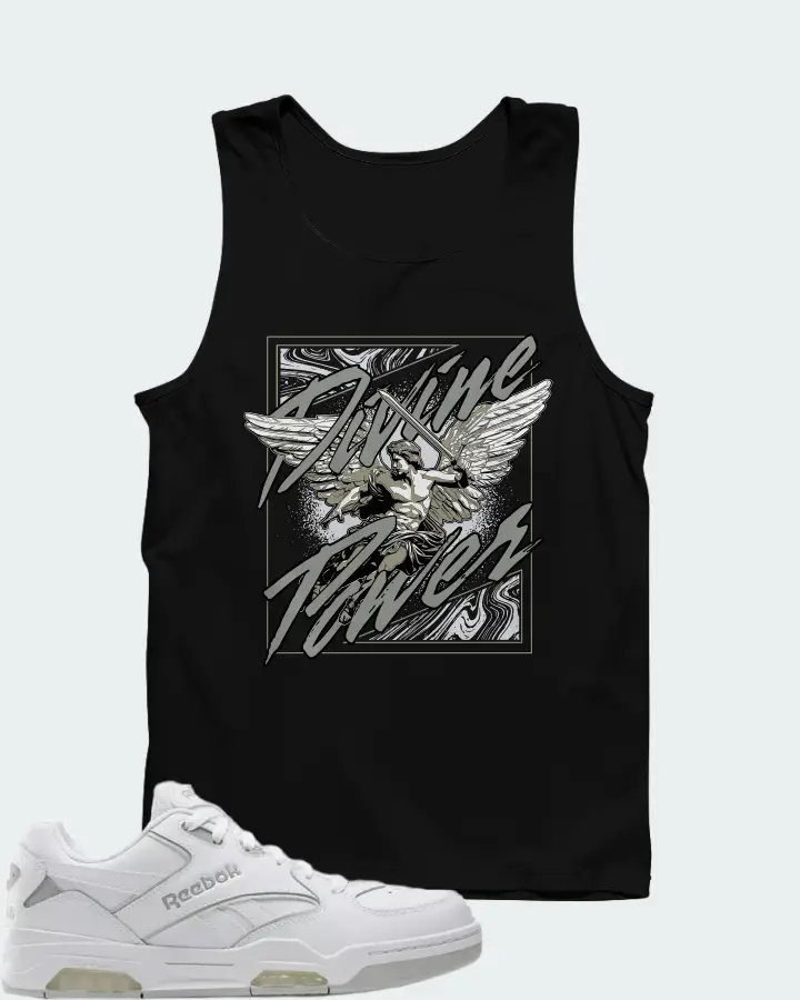 Reebok BB4500 DMX White Grey Matching Tank Top