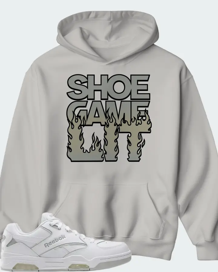 Reebok BB4500 DMX  White Grey  Sneaker Matching Grey Hoodie - Shoe Game Lit Refreshed