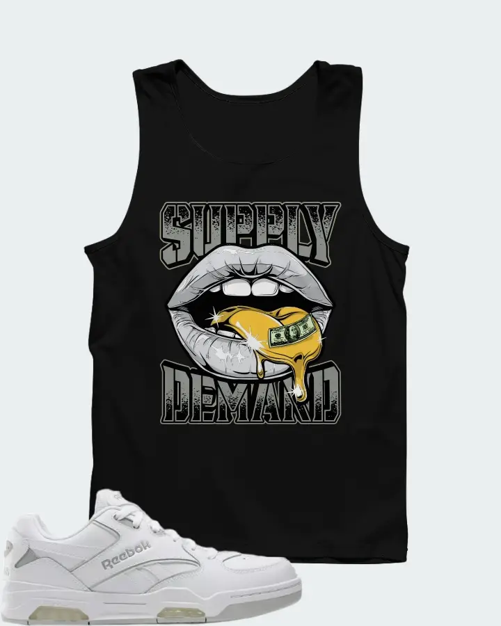 Reebok BB4500 DMX White Grey Matching Tank Top