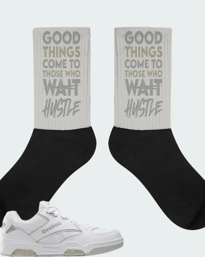 Reebok BB4500 DMX  White Grey  Sneaker Matching Grey Socks - Good Things Come