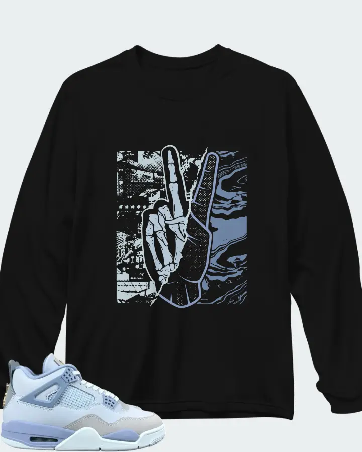 Air Jordan 4 Retro UNC Matching Long Sleeve T-Shirt