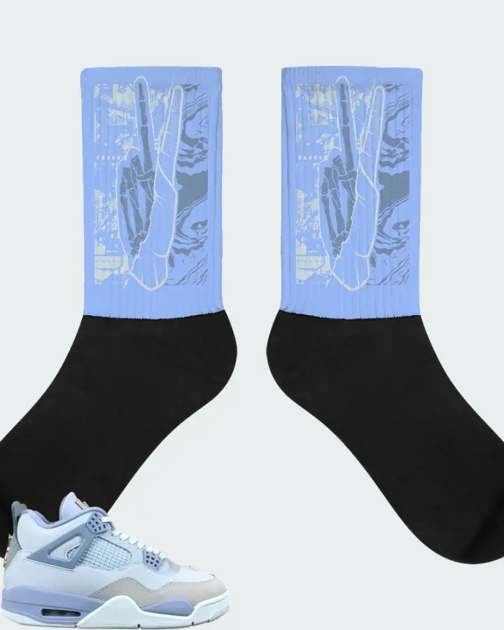 Air Jordan 4 Retro UNC Matching Socks