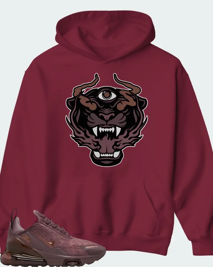 Nike Air Max 270 Premium Tattoo Metallic Red Bronze Matching Hoodie