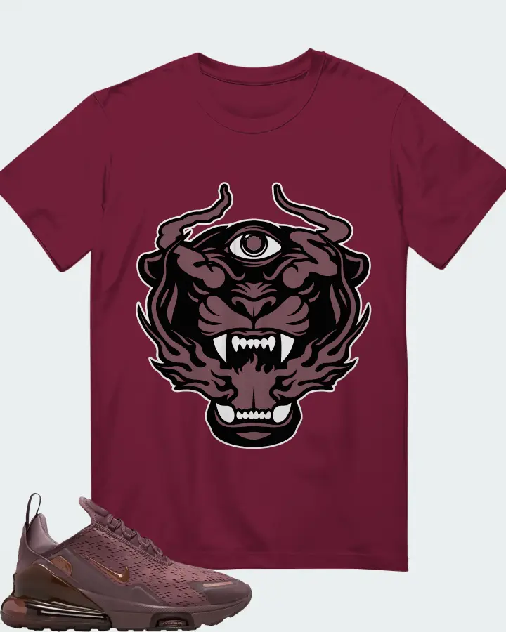 Nike Air Max 270 Premium Tattoo Metallic Red Bronze Matching T-Shirt