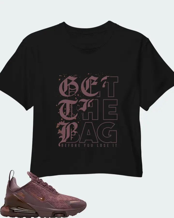 Nike Air Max 270 Premium Tattoo Metallic Red Bronze Matching Crop Top