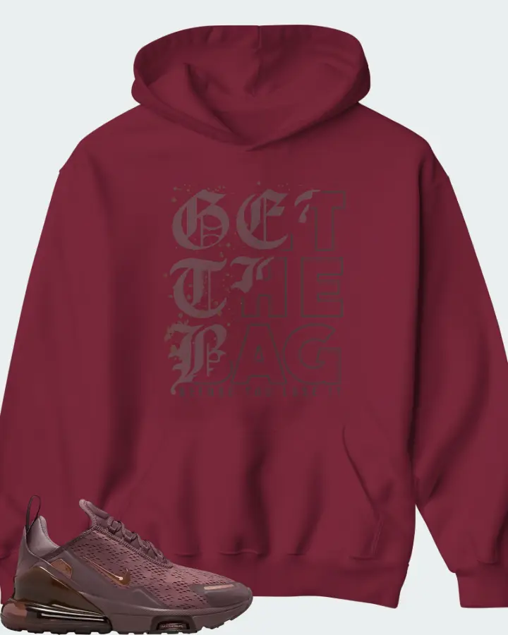 Nike Air Max 270 Premium Tattoo Metallic Red Bronze Matching Hoodie