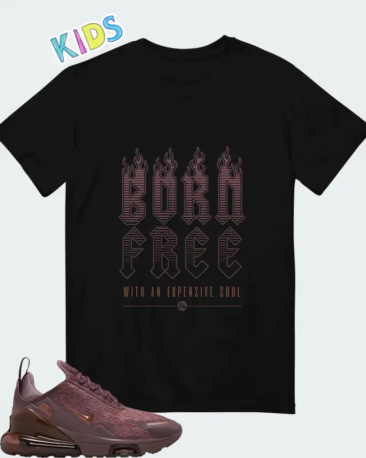 Nike Air Max 270 Premium Tattoo Metallic Red Bronze Matching Kid's T-Shirt