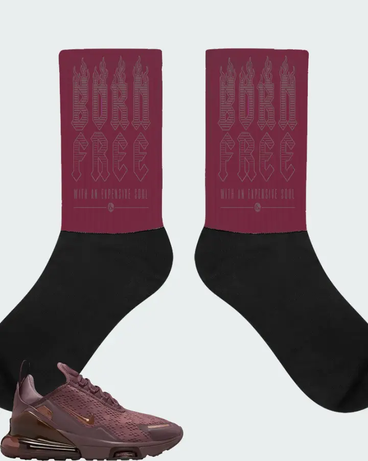 Nike Air Max 270 Premium Tattoo Metallic Red Bronze Matching Socks
