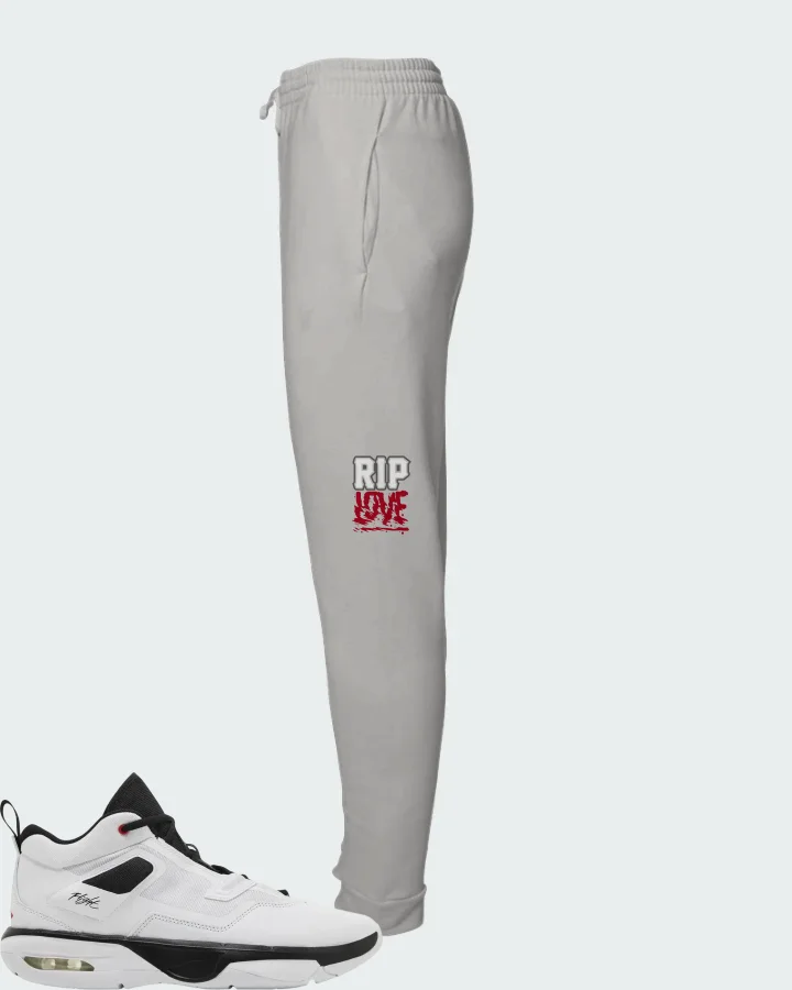Air Jordan Stay Loyal 3 White Black Matching Joggers