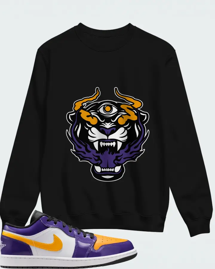 Air Jordan 1 Low Lakers Matching Sweatshirt
