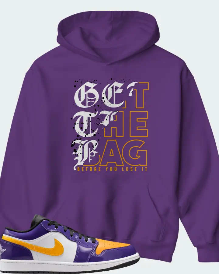 Air Jordan 1 Low Lakers Matching Hoodie