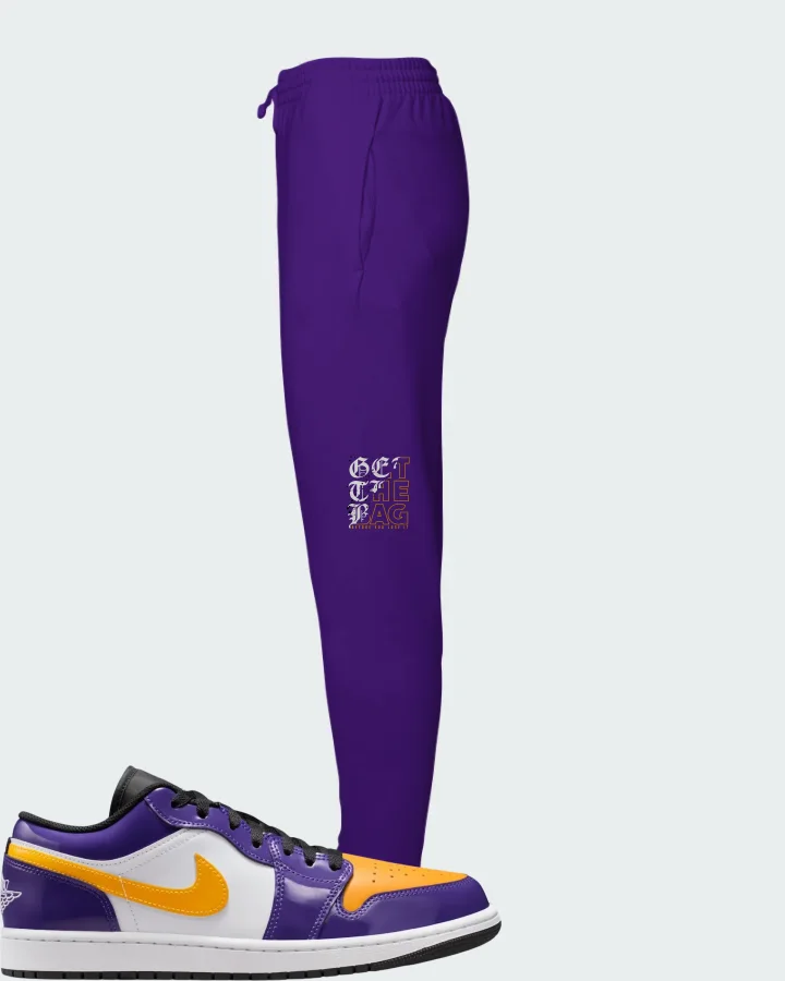 Air Jordan 1 Low Lakers Matching Joggers