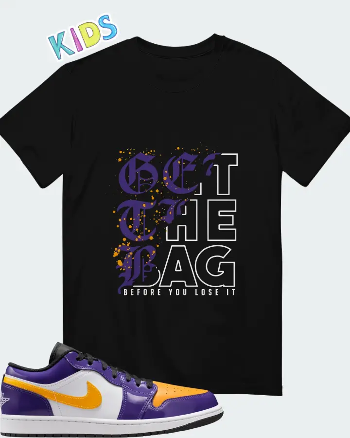 Air Jordan 1 Low Lakers Matching Kid's T-Shirt