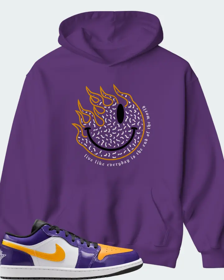 Air Jordan 1 Low Lakers Matching Hoodie