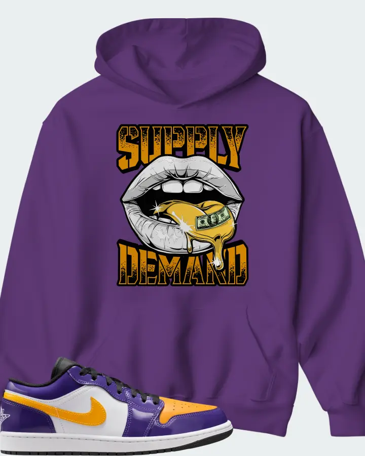 Air Jordan 1 Low Lakers Matching Hoodie