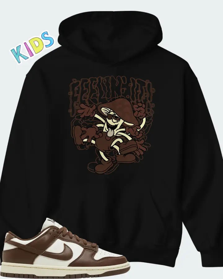 Dunk Low Cacao Wow Matching Kid's Hoodie